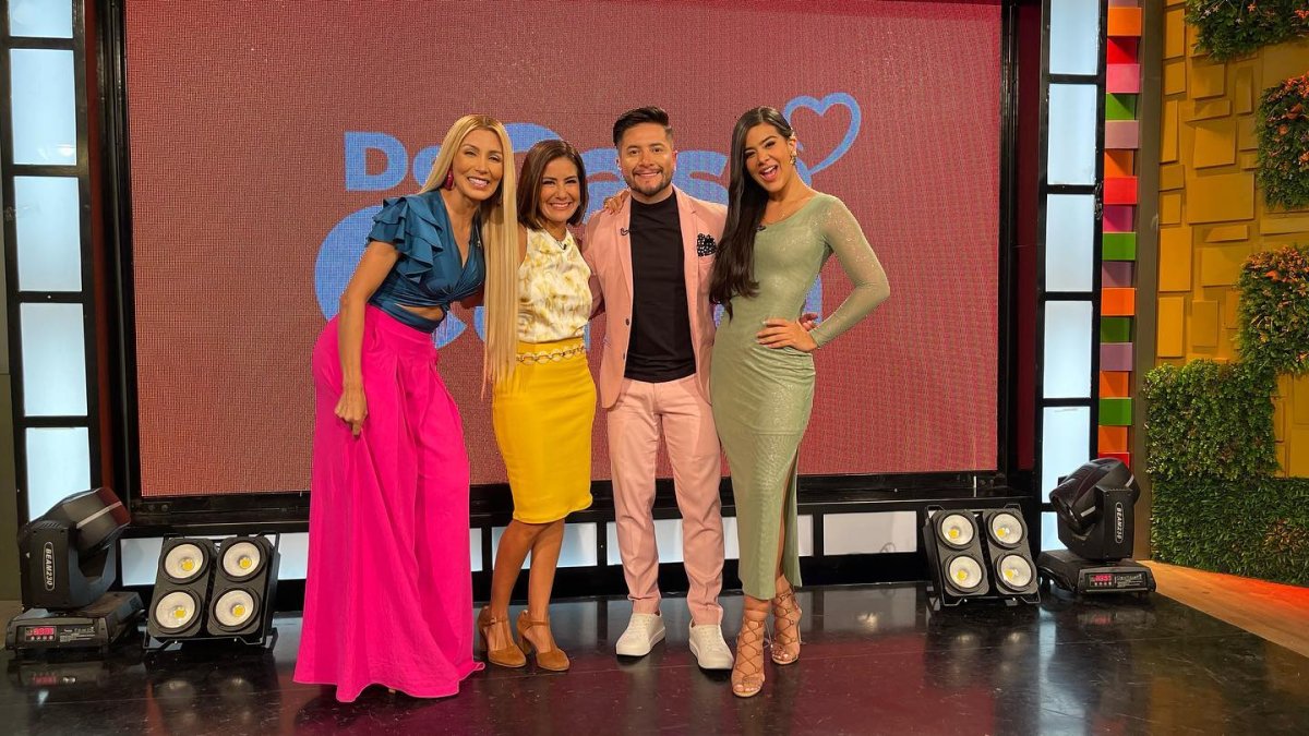 Con Jasú, Wendy Rosillo y Jorge Heredia.