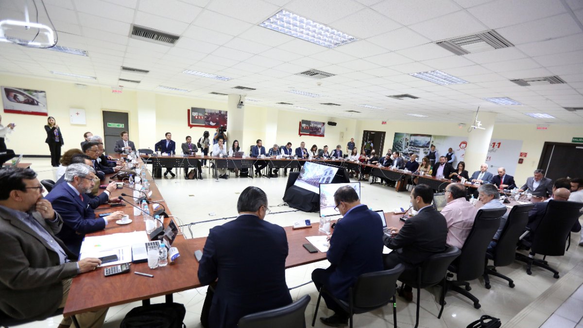 Cita. La reunión de Gabinete se dio la tarde del lunes en el ECU 911.