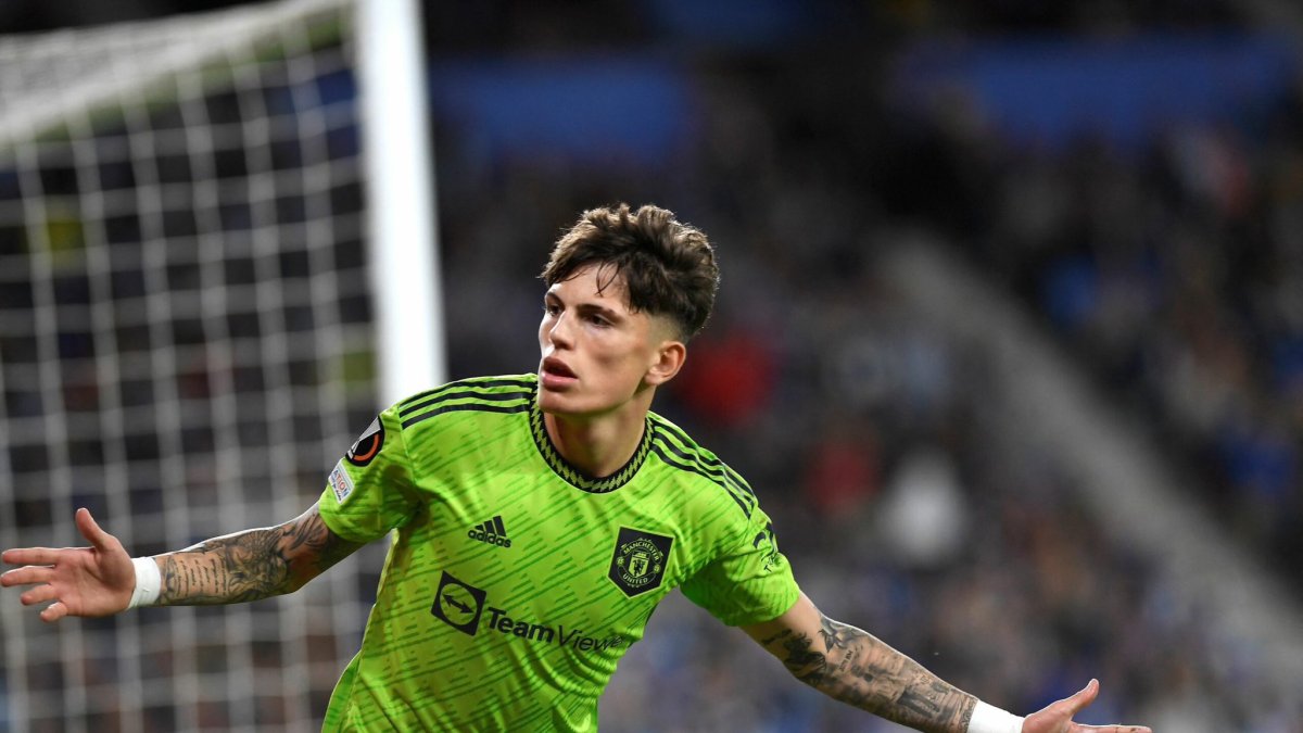 Alejandro Garnacho le dio el triunfo al United 1-0 ante la Real Sociedad el pasado 3 de noviembre del 2022.