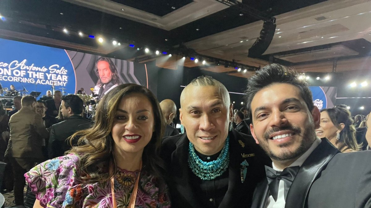 Paulina con Taboo Nawasha y Miguel Ángel Cavallero.