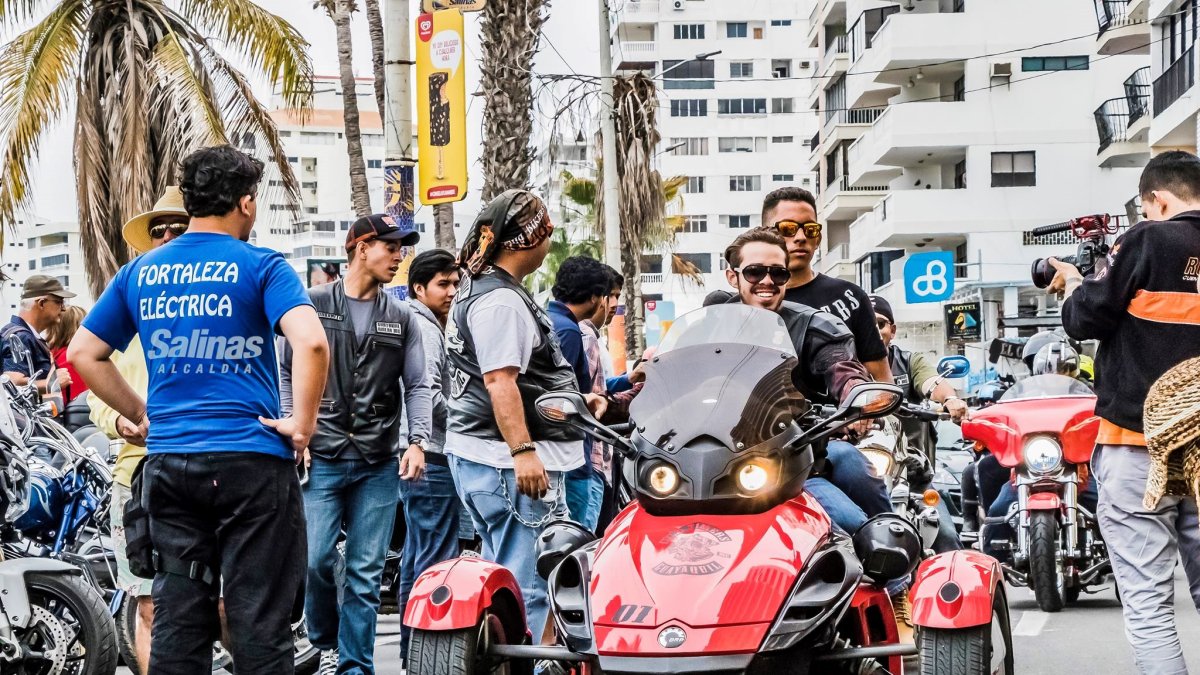 Periplo. Los motociclistas también recorrerán La Chocolatera, Mar Bravo y Anconcito.
