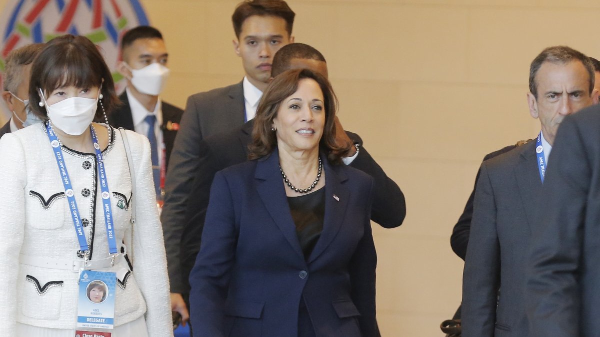 La vicepresidenta de Estados Unidos, Kamala Harris, acude a la cumbre, en remplazo del presidente Joe Biden