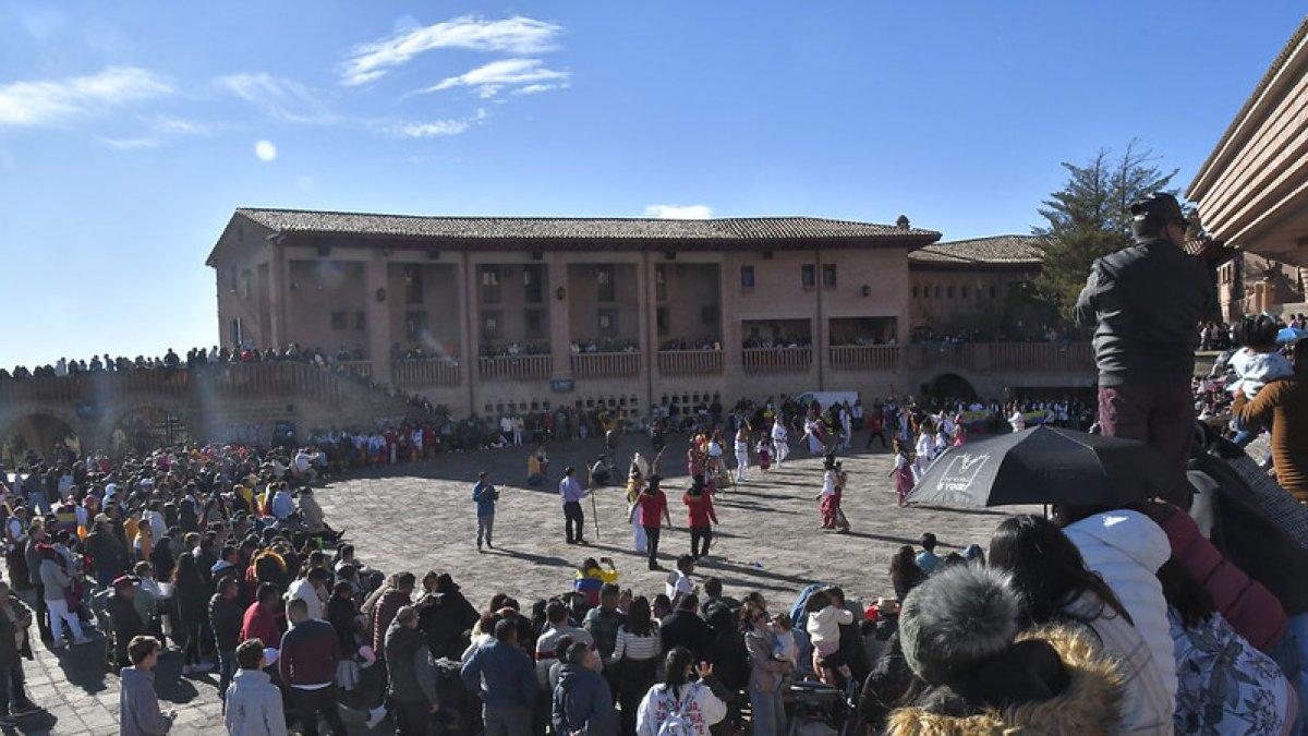 El encuentro comenzó en el Crucero, un kilómetro antes de llegar a Torreciudad.