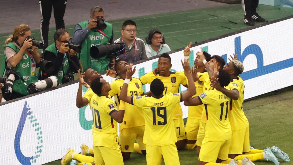 Los tricolores celebraron juntos la victoria contra Qatar en el duelo inaugural de la Copa del Mundo.