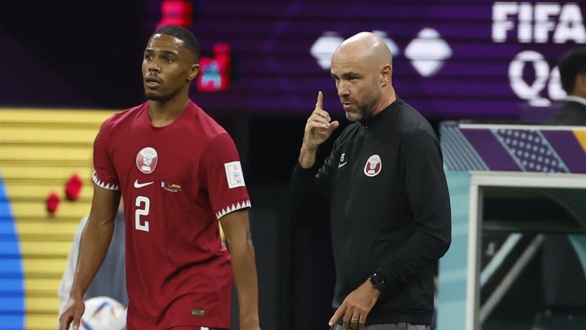 Félix Sánchez en la cita mundialista.