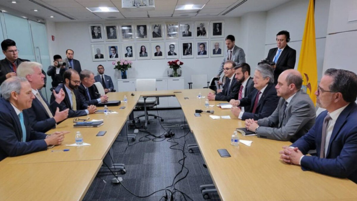 Una de las visitas de Guillermo Lasso y sus ministros a Nueva York, en la que aprovechó para reunirse con inversionistas.