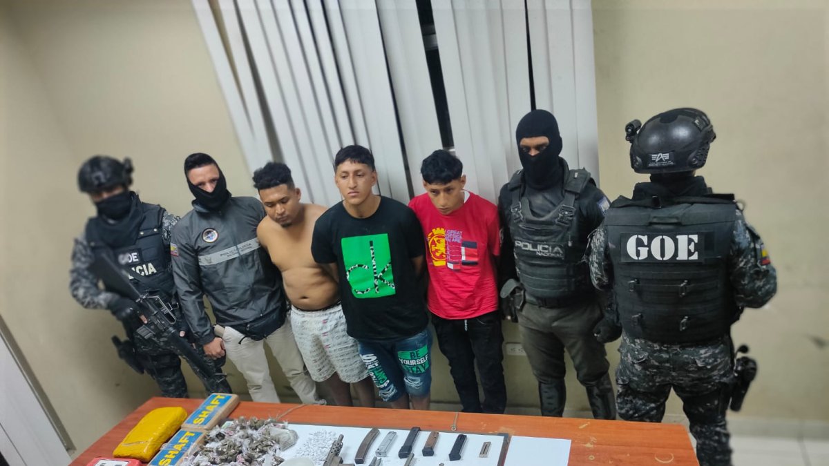 La detención de los sospechosos se produjo durante un operativo de control de la Policía.