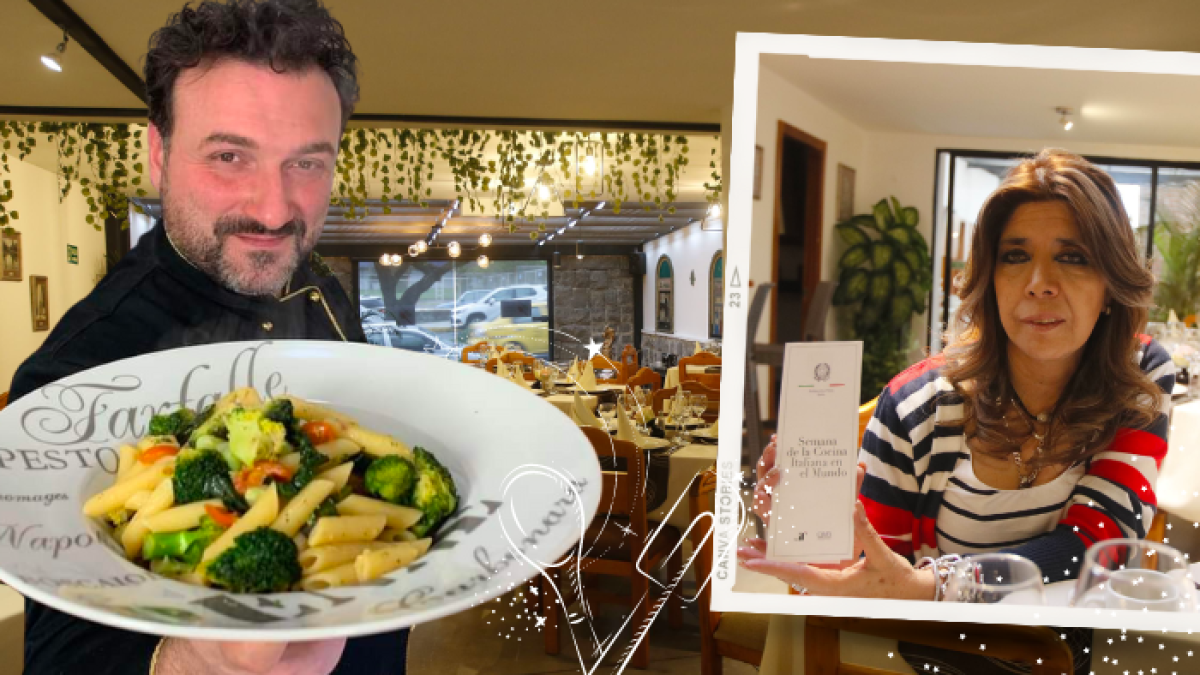 El chef italiano Stefano Barbato, Maité Almeida, propietaria del restaurante  Il Risotto Lounge