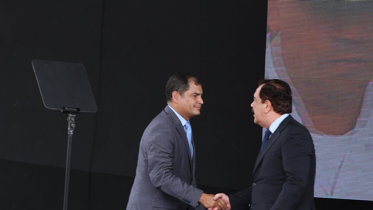 Inauguración del edificio de la Contraloría, en octubre del 2015, en Guayaquil.