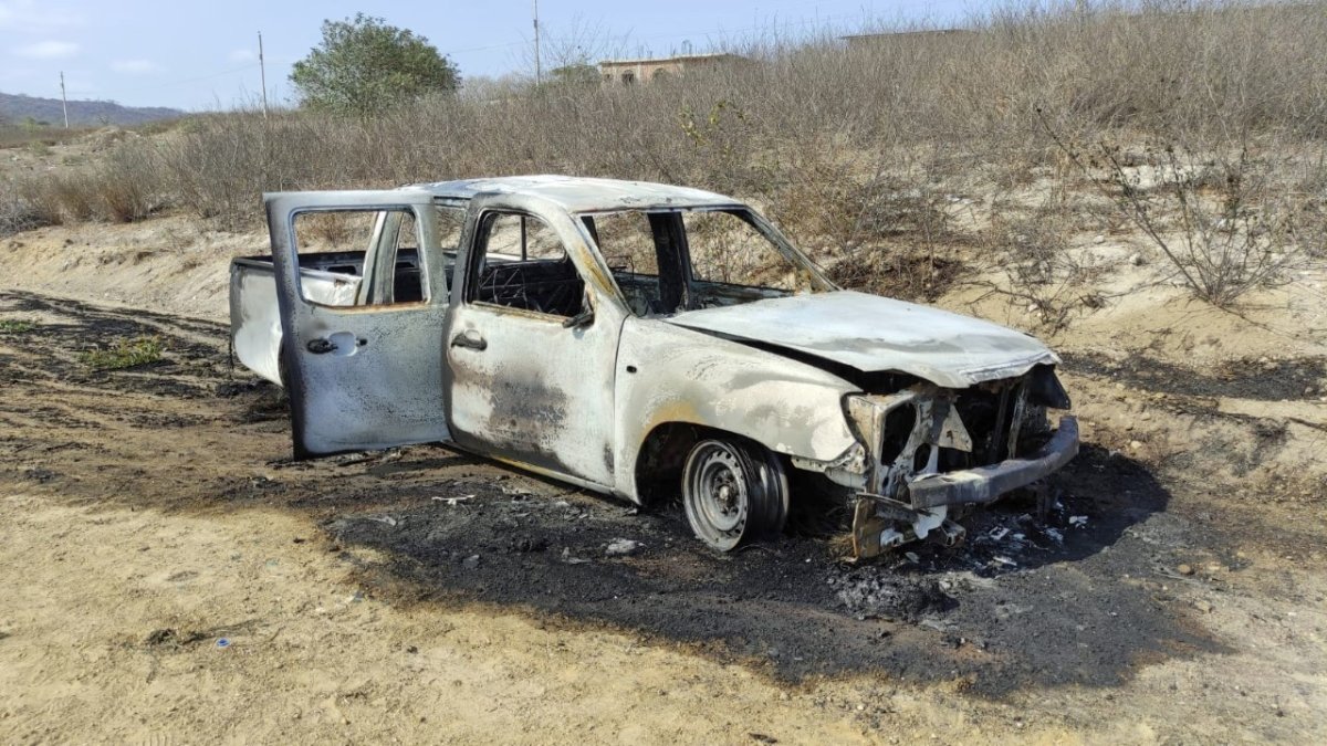 Manta. La mañana del jueves 24 de noviembre de 2022 hallaron el carro quemado.