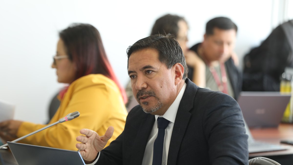 El director del SNAI, Guillermo Rodríguez, durante su comparecencia a la Comisión de Seguirdad.