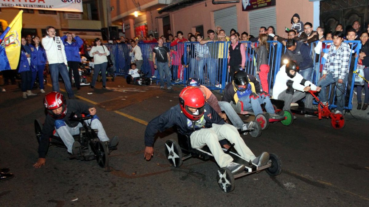 Los tradicionales concursos de coches de madera.