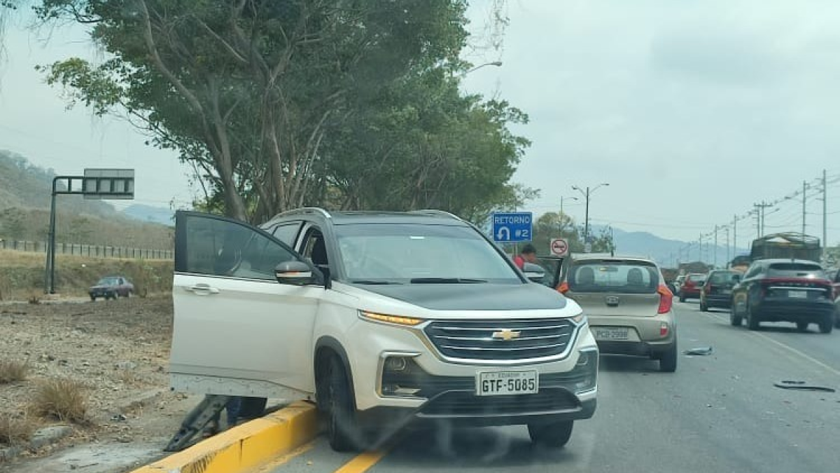 Hecho. Uno de los siniestros de tránsito registrados el fin de semana.