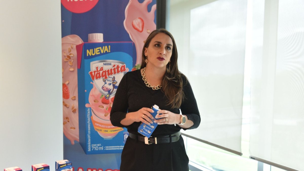 Ana Cristina Valencia, vicepresidenta de Lácteos de Nestlé.