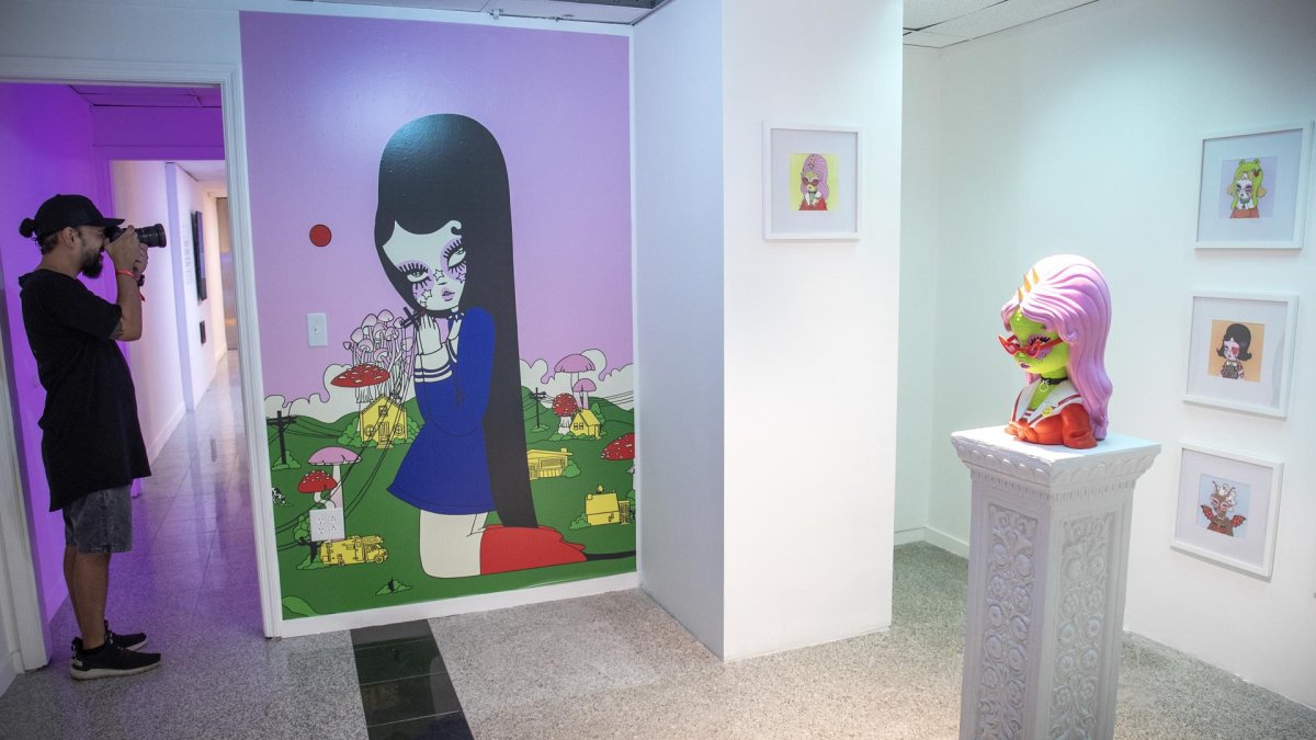 Vista de la obra 'Quimera', parte de la exhibición 'The Gateway', el 30 de noviembre de 2022, en la Miami Art Week.