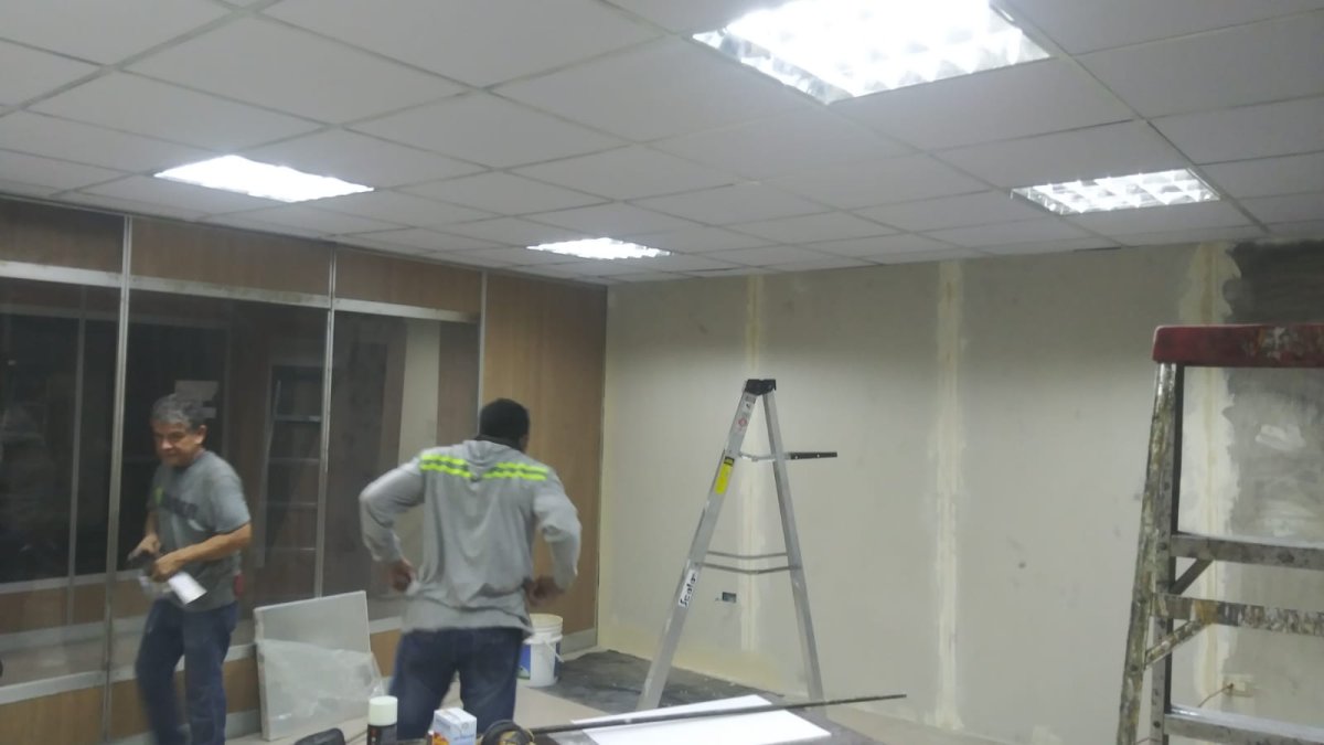 Arreglos. La Judicatura inició la adecuación en el área afectada.