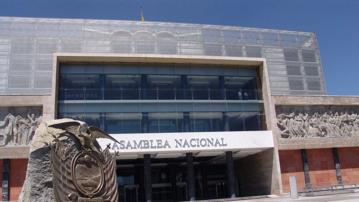 Fachada del edificio de la Asamblea Nacional.