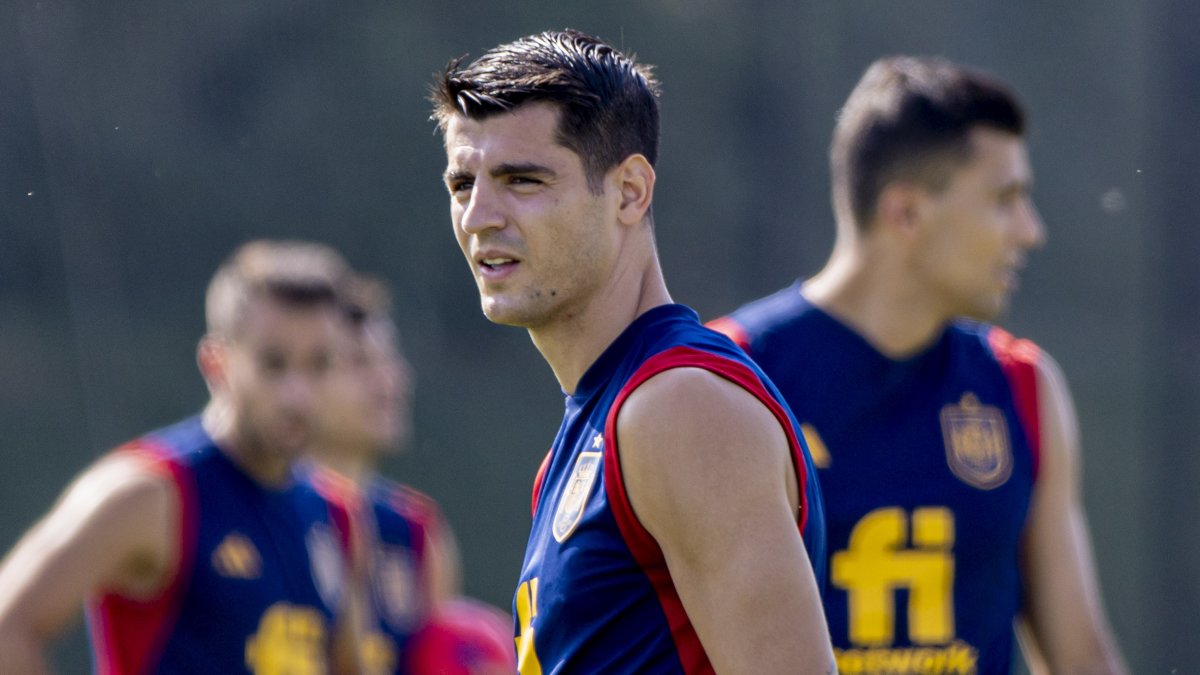 Álvaro Morata, goleador de España en el Mundial con tres anotaciones, quiere alargar su cuota goleadora frente a a Marruecos.