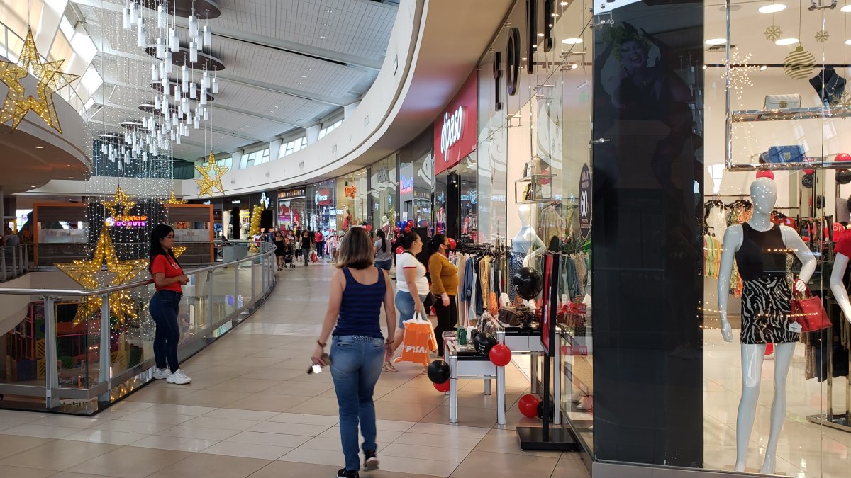 Comercio.- Personas haciendo las compras de diciembre.
