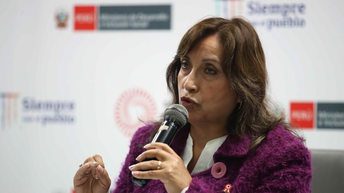 La vicepresidenta de Perú, Dina Boluarte, en una fotografía de archivo