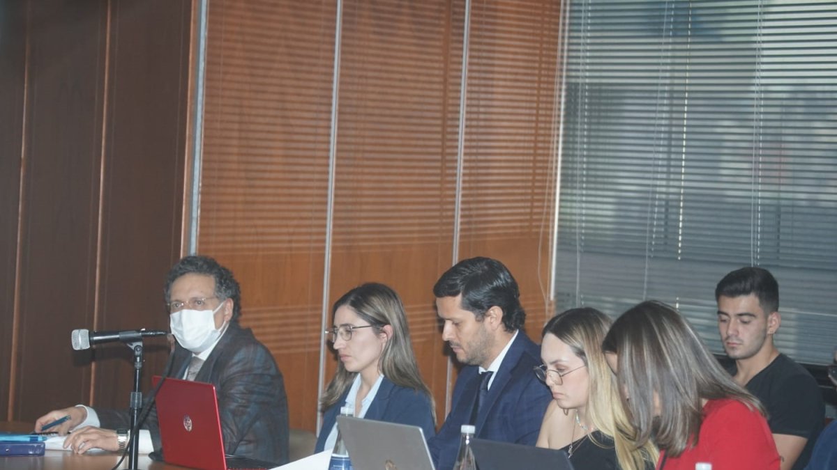 Diligencia. El excontralor Pablo Celi durante la audiencia de este miércoles 7 de diciembre.