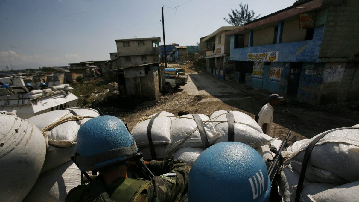 Referencial. Imagen de archivo de soldados de la Misión de Estabilización de las Naciones Unidas para Haití.