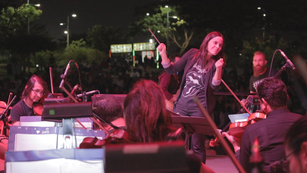 La Orquesta Sinfónica de Guayaquil en uno de sus conciertos del año.