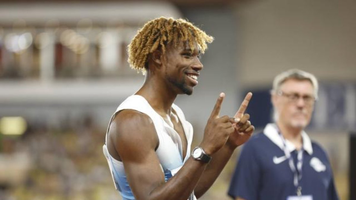 Noah Lyles, velocista estadounidense, quiere el doblete en el Mundial de Budapest.