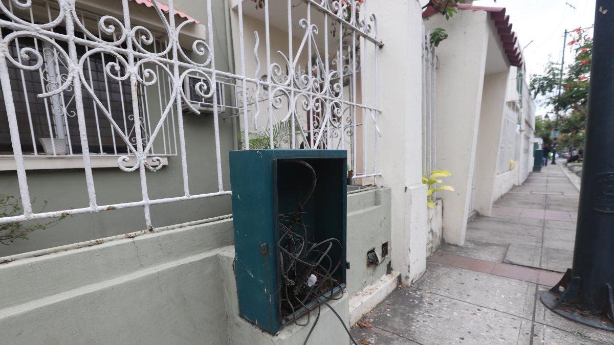 Las tapas de un cajetín de internet fueron robadas