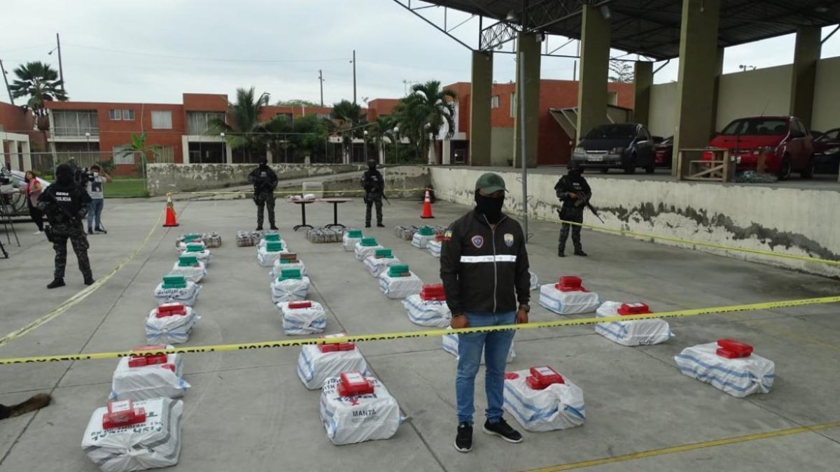 La incautación se relizó en la provincia del Guayas y hubo 10 detenidos.