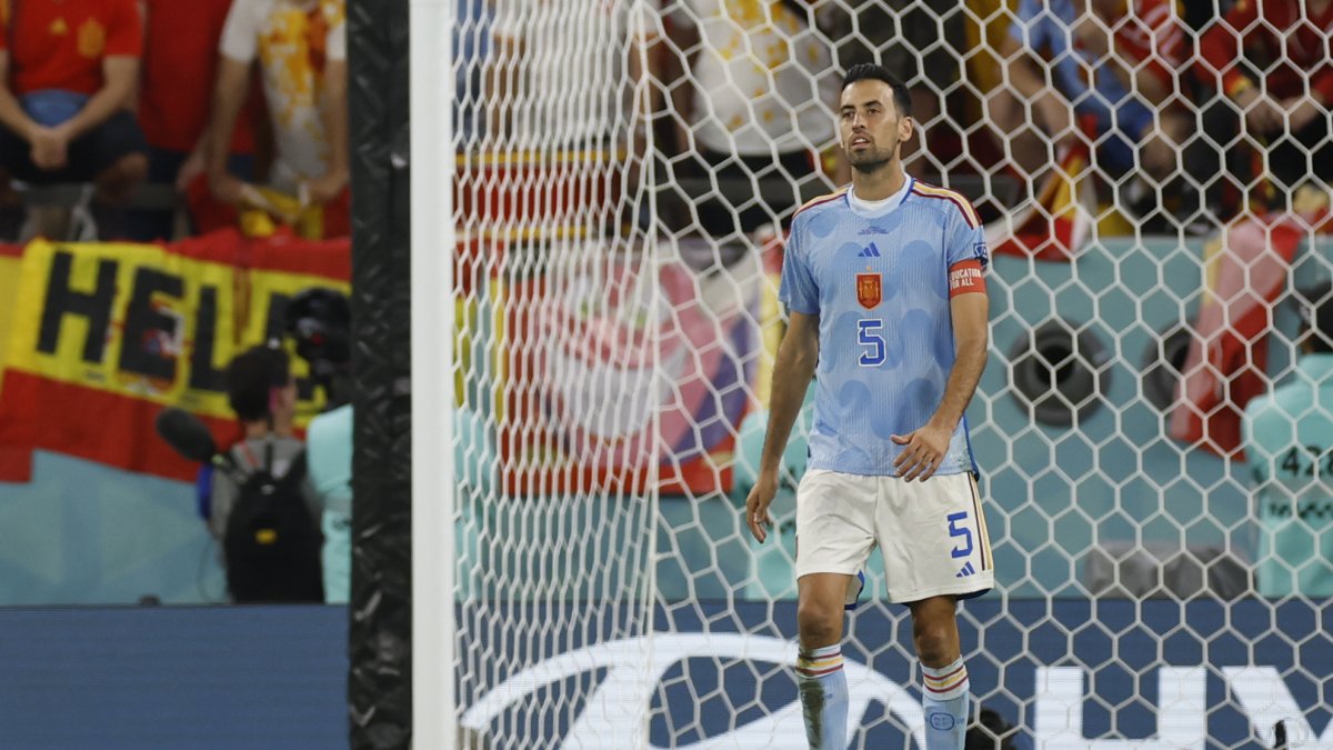 Sergio Busquets, mediocampista español, jugó su último encuentro representando a su país frente a Marruecos, durante los octavos de final de Qatar 2022.