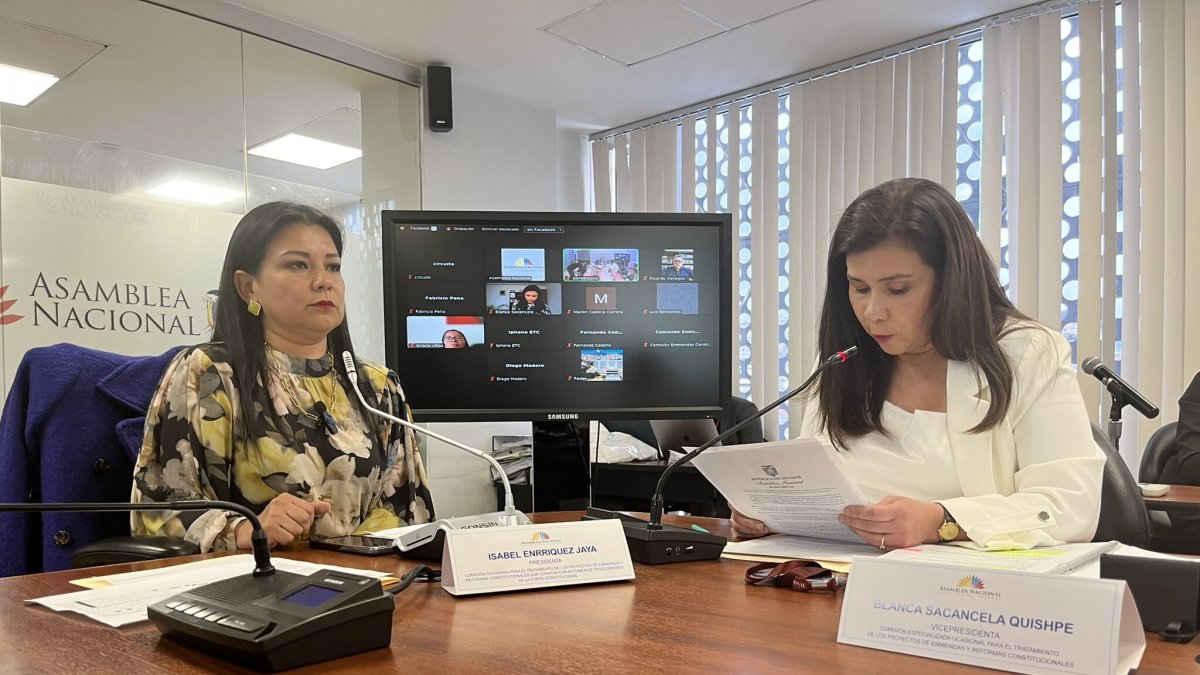 Isabel Enrríquez, de Pachakutik, preside la comisión ocasional que trata la reforma enviada por Lasso.