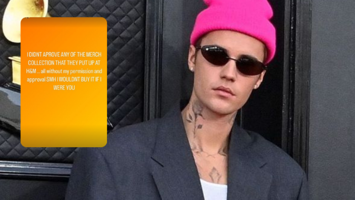 El cantante alega no haber cedido los derechos de su imagen para la colección.