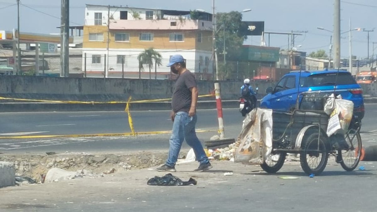 El hallazgo fue en un punto en el que había más fundas con desechos