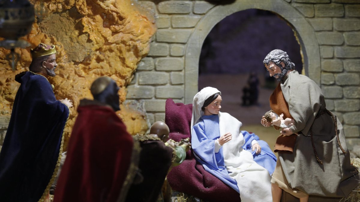 El pesebre gigante de la Catedral Metropolitana tiene 1.600 piezas y es el más grande de Sudamérica.