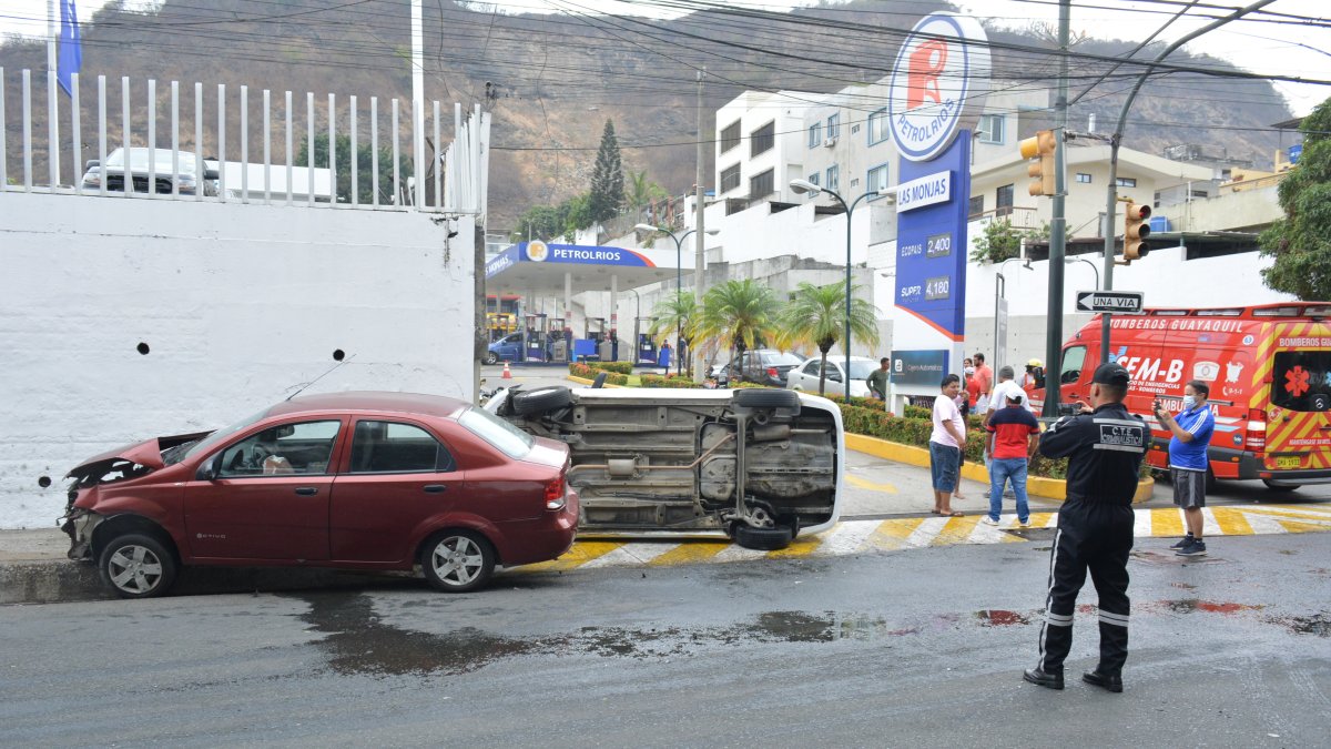 Hecho. Este fue uno de los siniestros de tránsito registrados en la ciudad. 