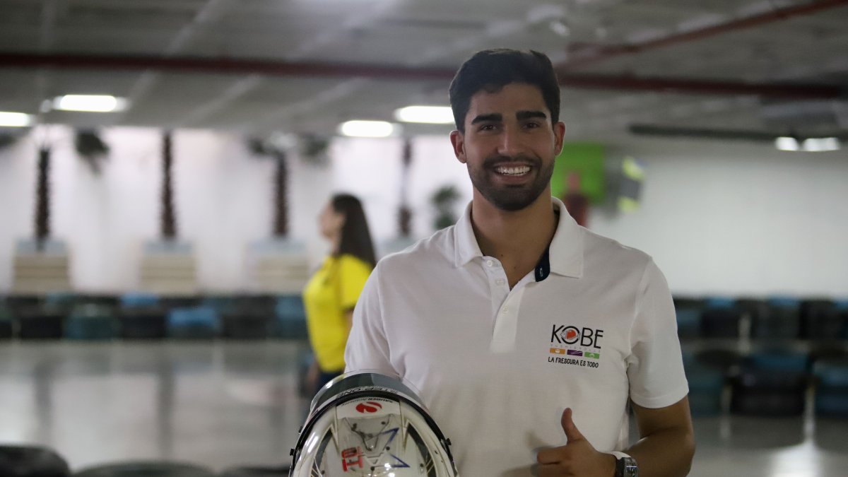 Juan Manuel Correa durante una exhibición en su visita al país que lo vio nacer.
