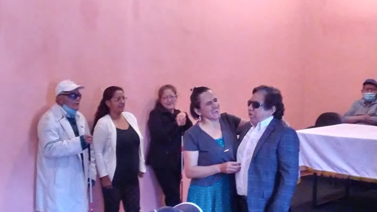 Quito. El grupo de actores durante uno de los ensayos.