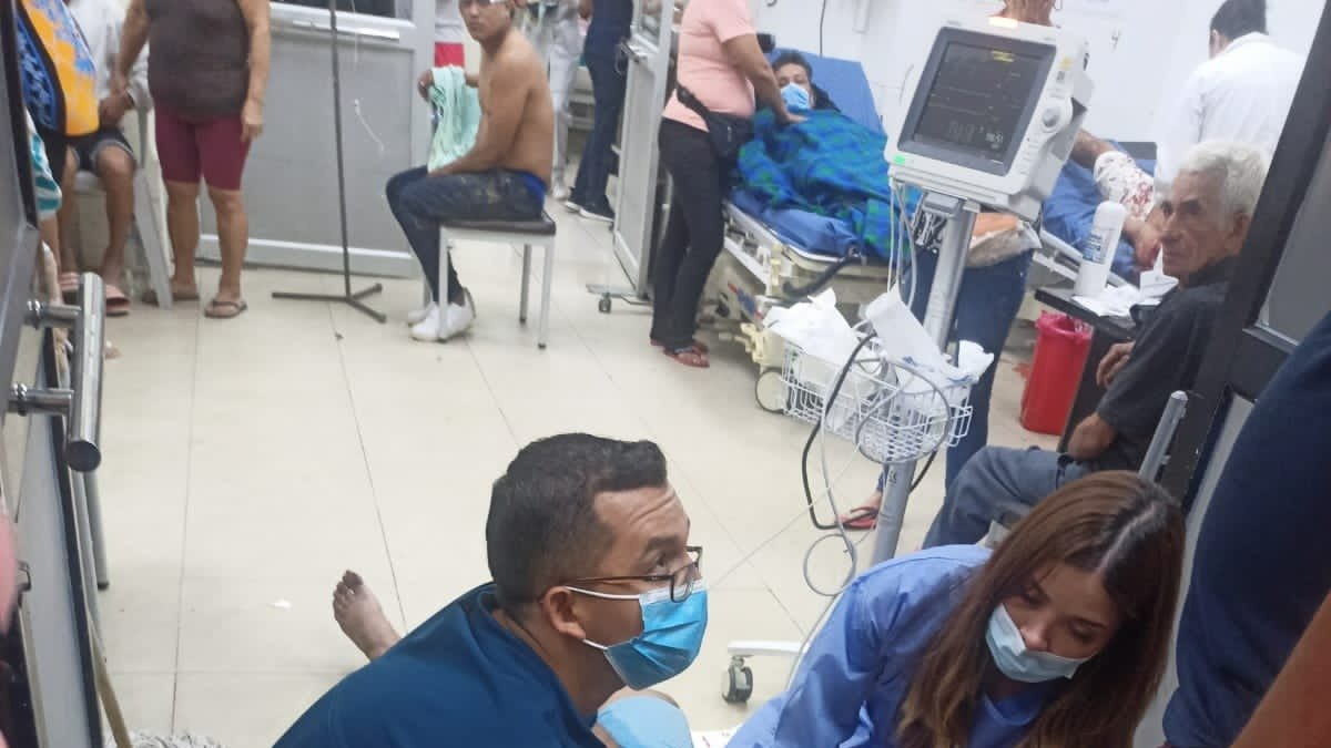 La víctima llegó sin signos vitales al hospital.