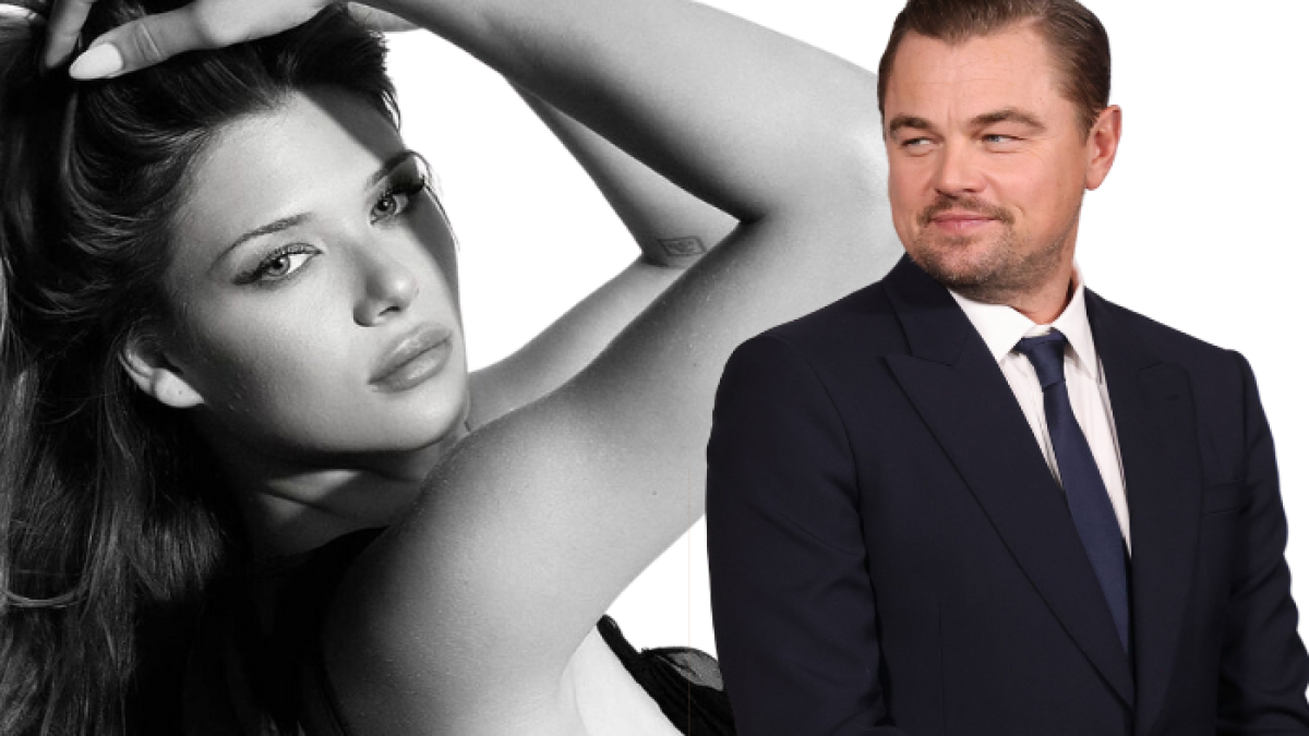 La modelo de 23 años compartió la noche de Año Nuevo con el actor Leonardo DiCaprio.