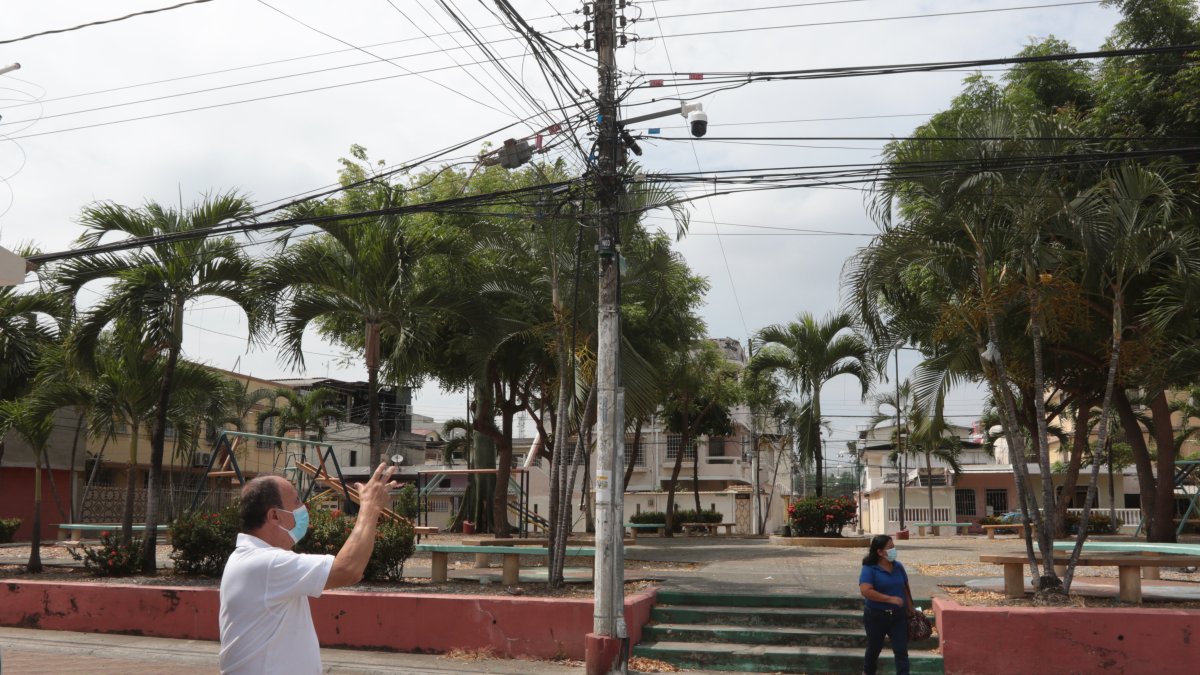 En el parque de la ciudadela Ietel hay cámaras de videovigilancia-