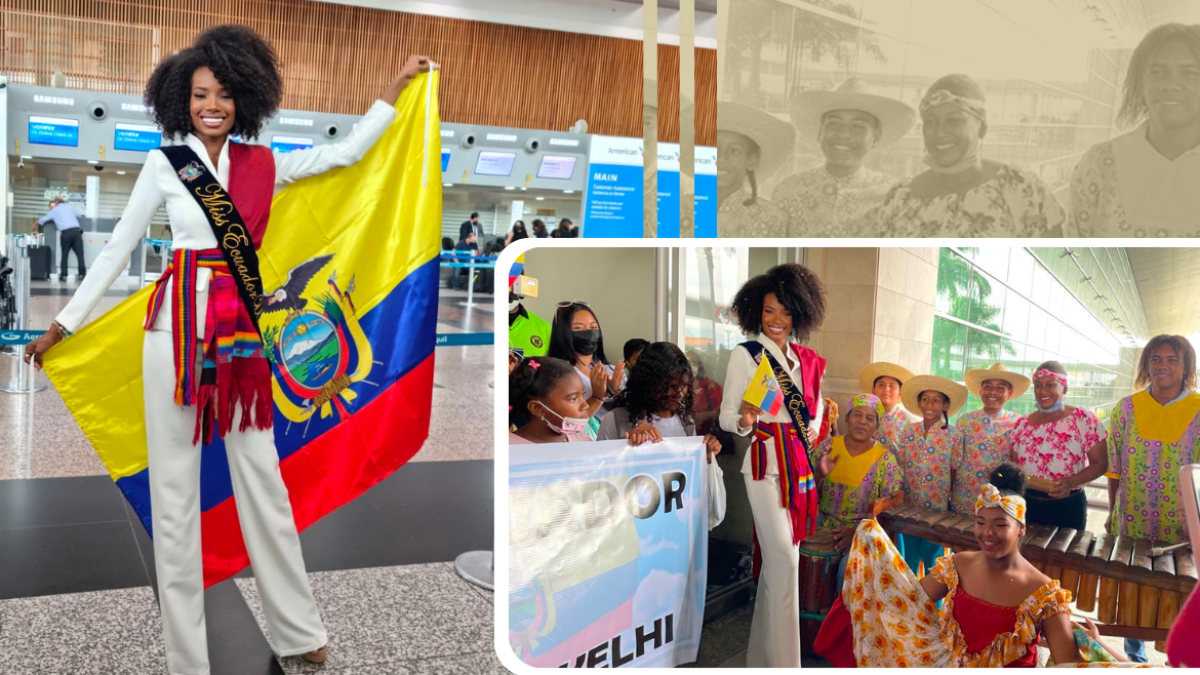 Nayelhi González, Miss Ecuador 2022, partió a los Estados Unidos.