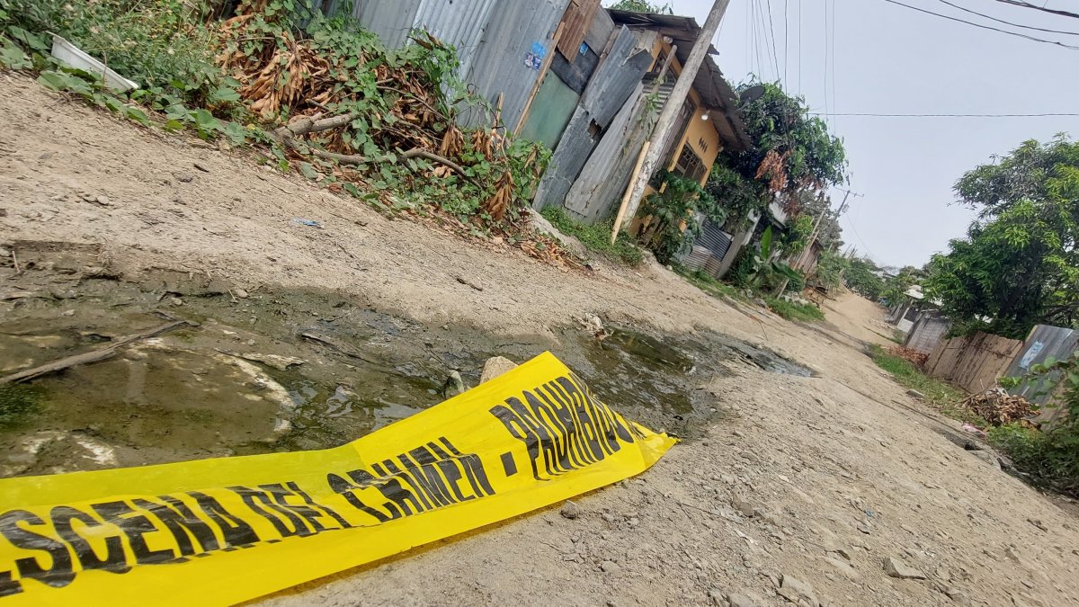 Guayaquil. La vivienda estaba abandonada la mañana del jueves 5 de enero de 2023.