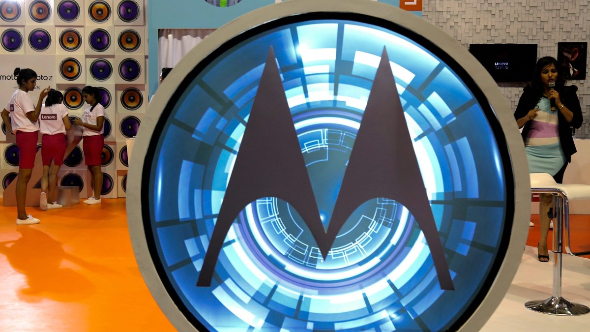 El logotipo de Motorola, en una fotografía de archivo.