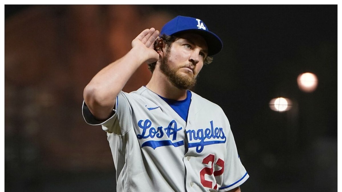 Trevor Bauer fue separado de los Dodgers por motivos de conducta.