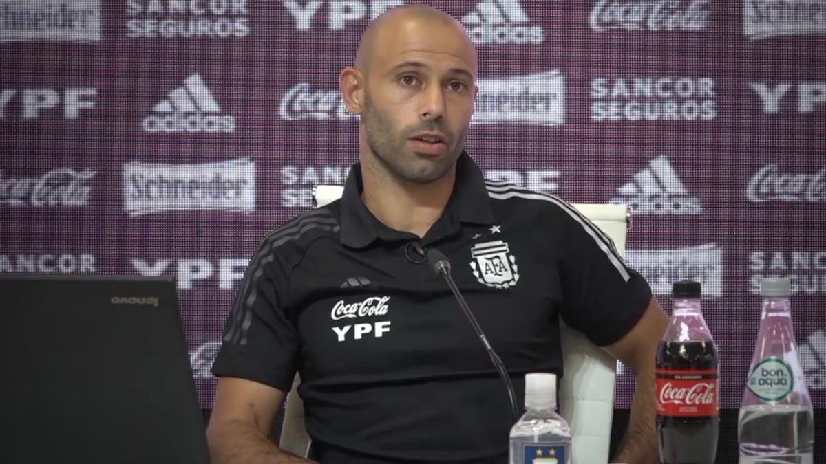 Javier Mascherano, entrenador de la selección argentina sub-20, destaca a sus jugadores.