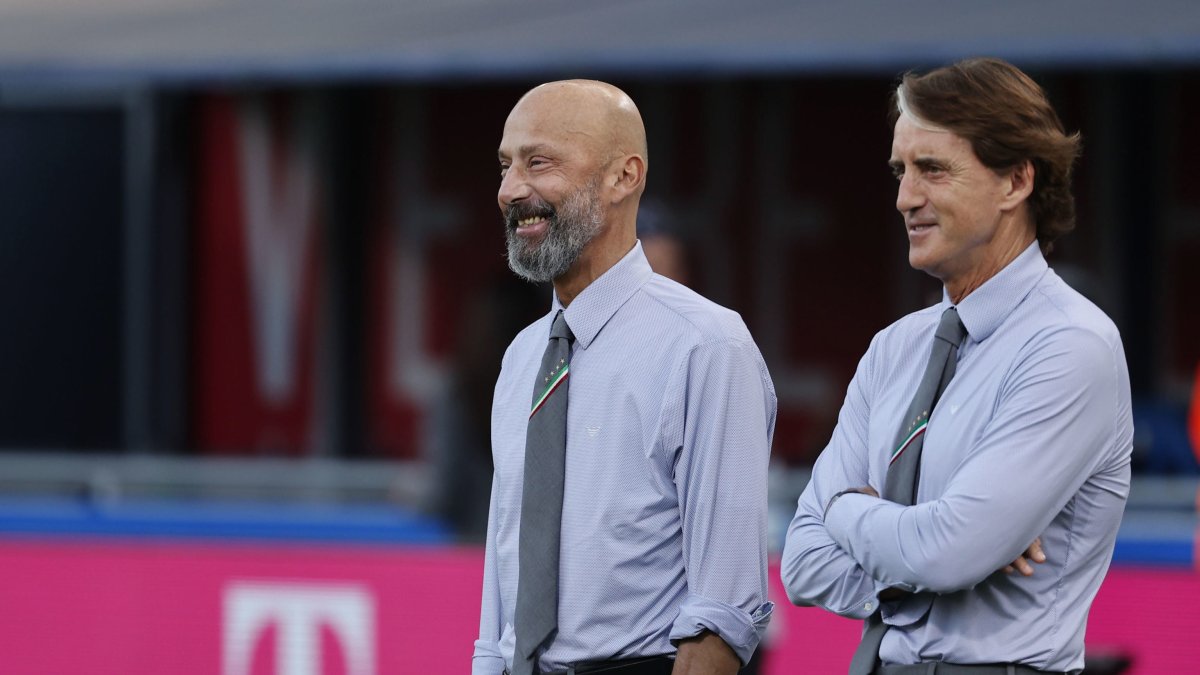 Roberto Mancini (d) y Gianluca Vialli eran muy unidos en la selección italiana.