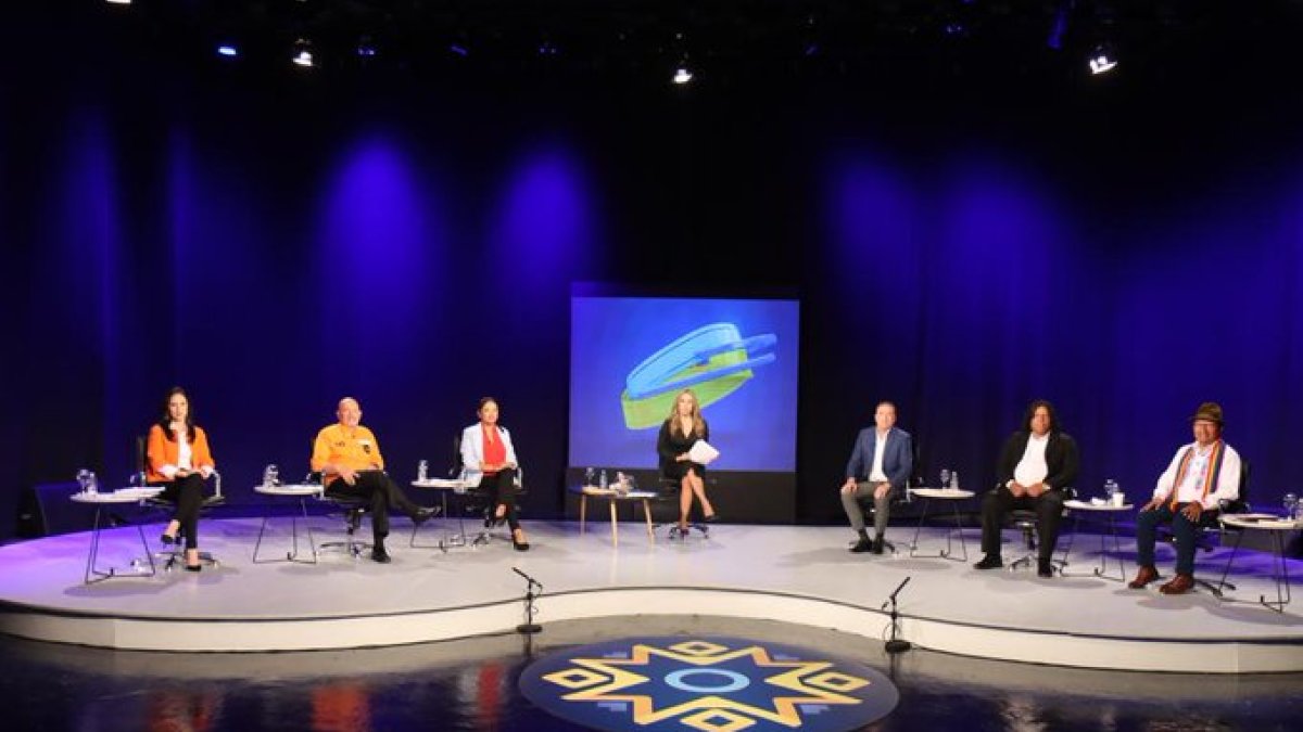 Los candidatos a la Prefectura debatieron en el set de canal Gama TV