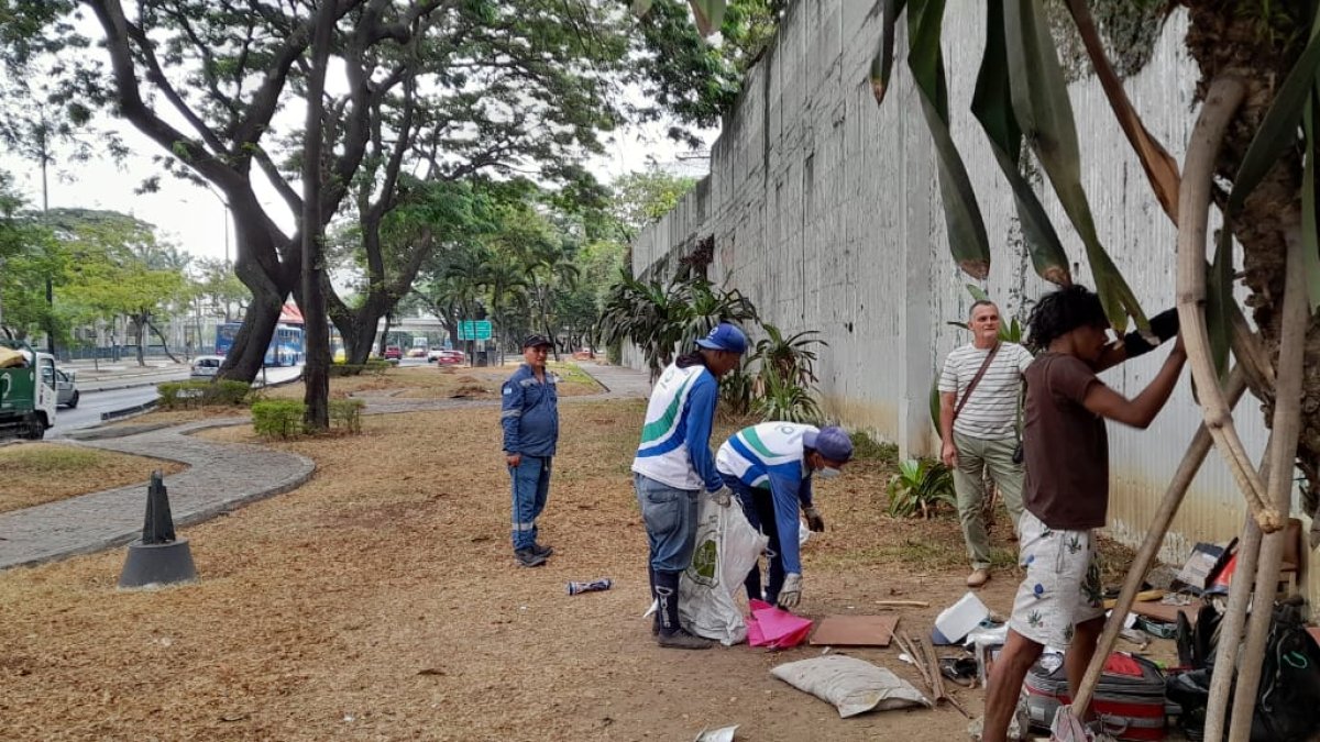 El desalojo y limpieza del sector se realizó tras una publicación de EXPRESO.