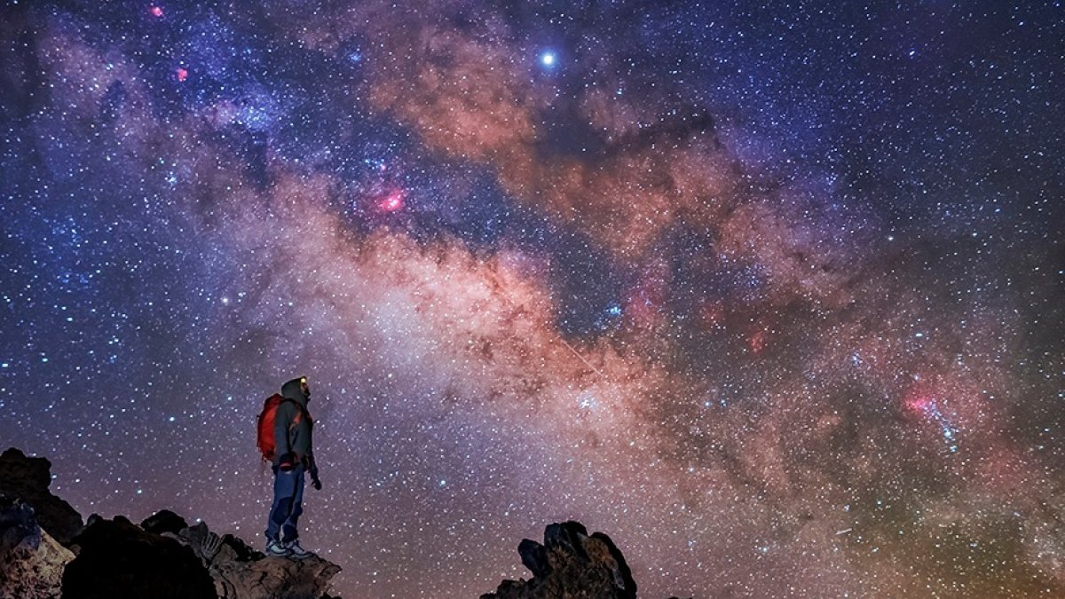 Imagen de archivo de la Vía Láctea en Canarias.